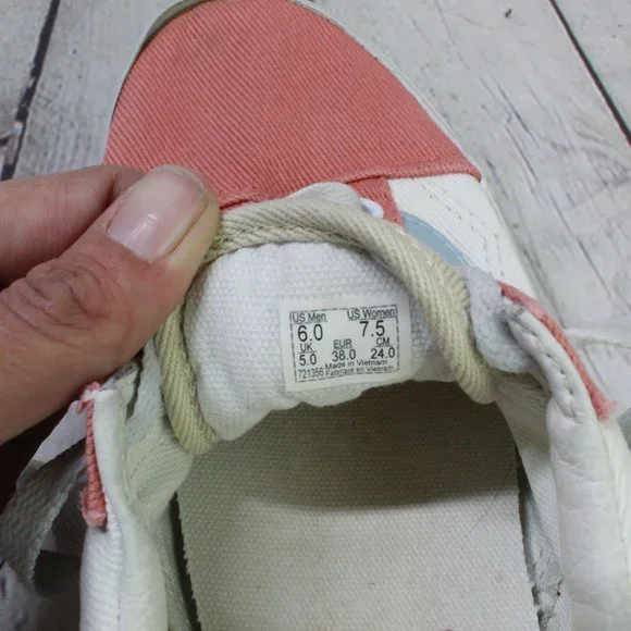 Vans All Star Chuck Taylor Tri Color Skate Low Top Lace Up Sneaker M 6 L 7.5 - Picture 6 of 8